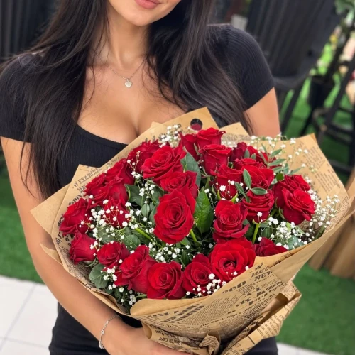 31 Kırmızı Gül Buketi