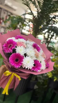 Fuşya Gerbera Buketi